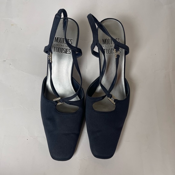 Mooties Tootsies Collection Gayle Kitten Heel Rhinestones Size 6.5 - Picture 4 of 7